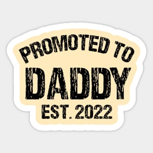 Promoted to Dad Est 2022 Sticker